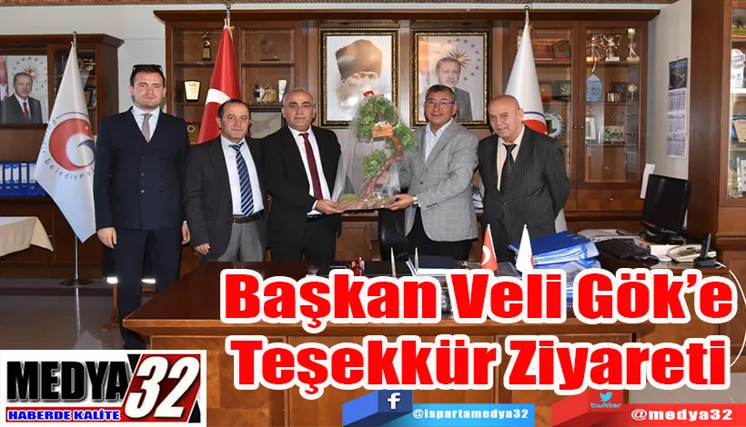 Başkan Gürkan Gülcü Ve Yönetiminden;   Başkan Veli Gök’e Teşekkür Ziyareti