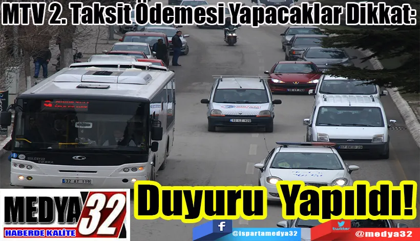 MTV 2. Taksit Ödemesi Yapacaklar Dikkat:  Duyuru Yapıldı! 