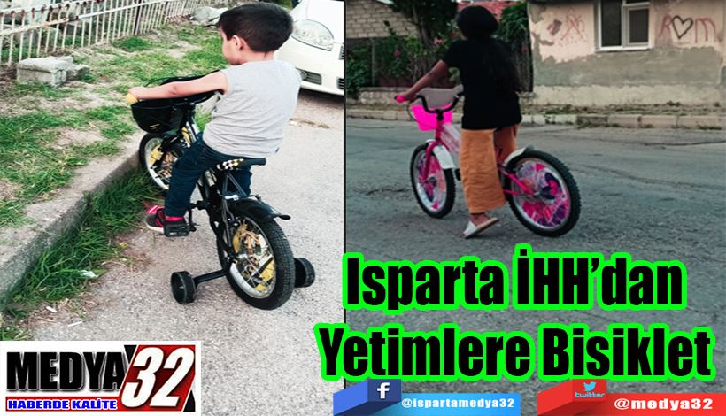 Isparta İHH’dan Yetimlere Bisiklet 
