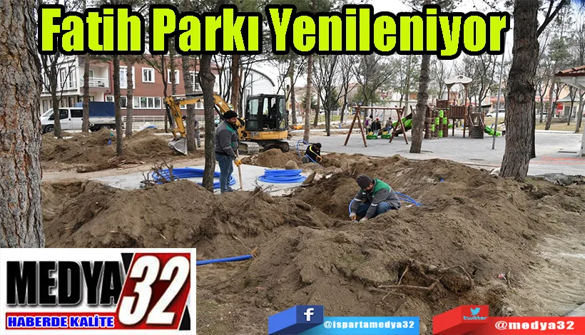 Fatih Parkı Yenileniyor 
