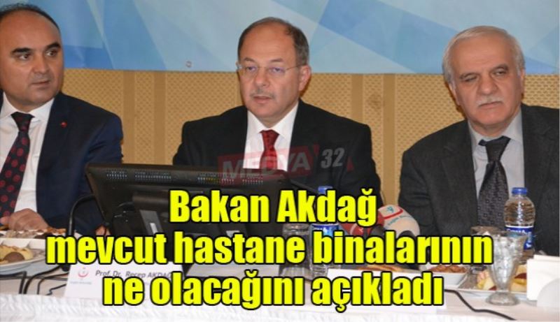 Bakan Akdağ, mevcut hastane binalarının nasıl değerlendirileceğini açıkladı