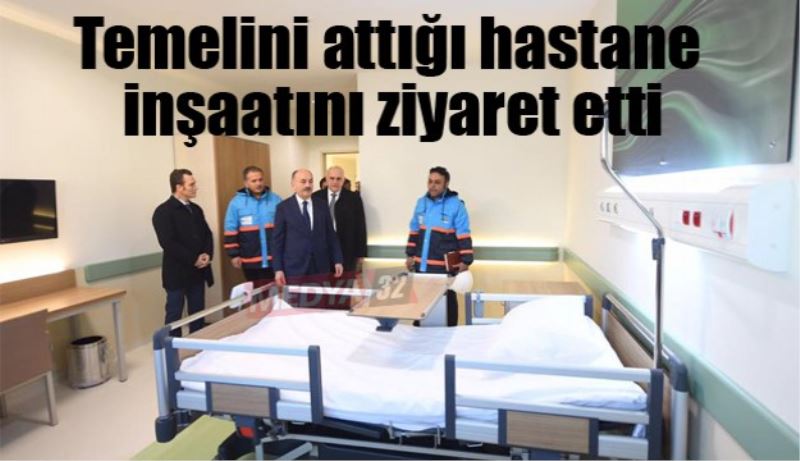 Bakan Müezzinoğlu temelini attığı Şehir Hastanesi