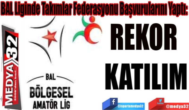 BAL Liginde Takımlar Federasyonu Başvurularını Yaptı: 
REKOR 
KATILIM
