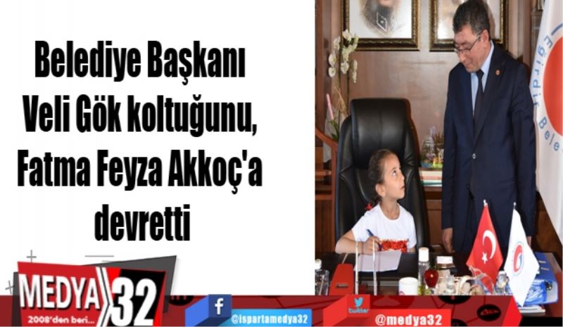 Belediye Başkanı Veli Gök koltuğunu, Fatma Feyza Akkoç