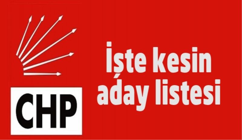 CHP Isparta milletvekili adayları açıklandı