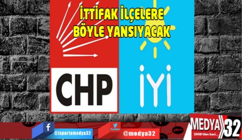 CHP-İYİ Parti ittifakı ilçelere böyle yansıyacak