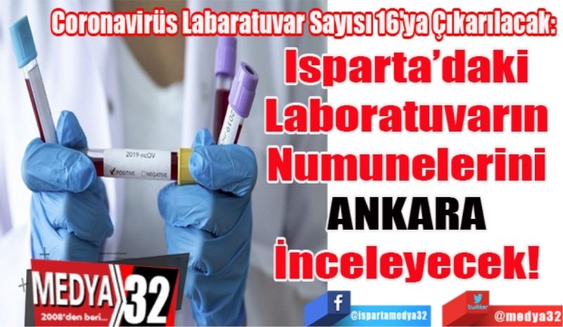 Coronavirüs Labaratuvar Sayısı 16