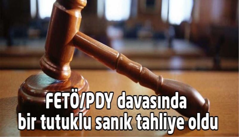 FETÖ/PDY davasında tutuklu bir kişi tahliye edildi