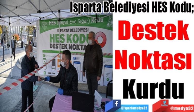 Isparta Belediyesi Hes Kodu; 
Destek 
Noktası 
Kurdu 
