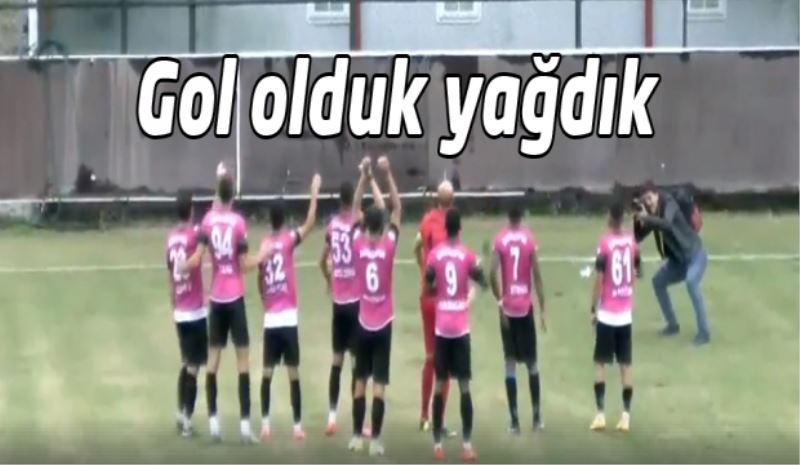 Isparta Davrazspor gol oldu yağdı
