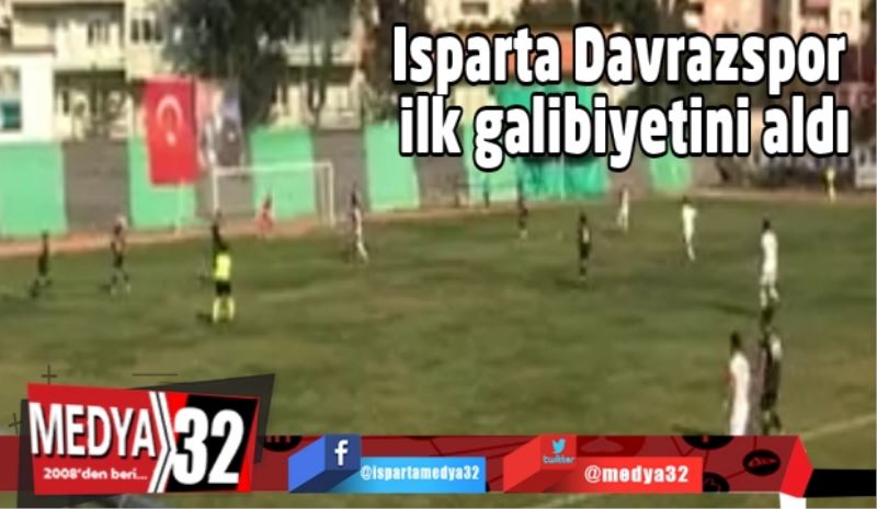 Isparta Davrazspor ilk galibiyetini aldı