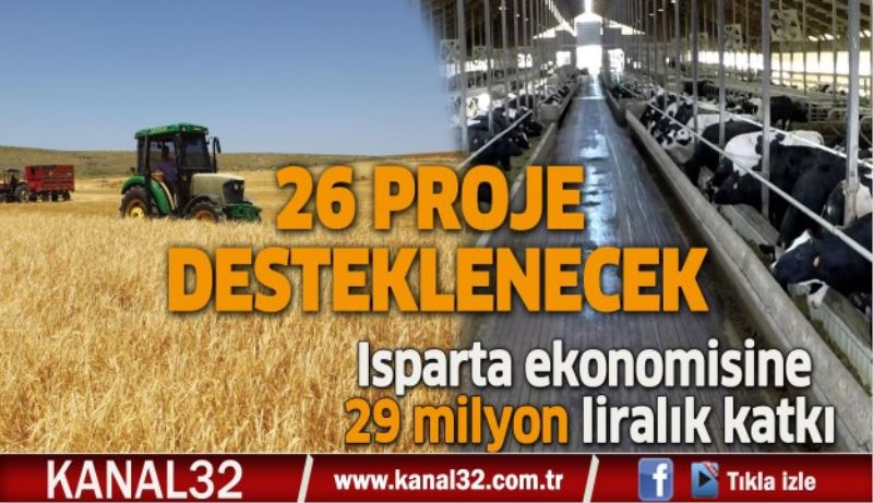 Isparta ekonomisine 29 milyon liralık katkı