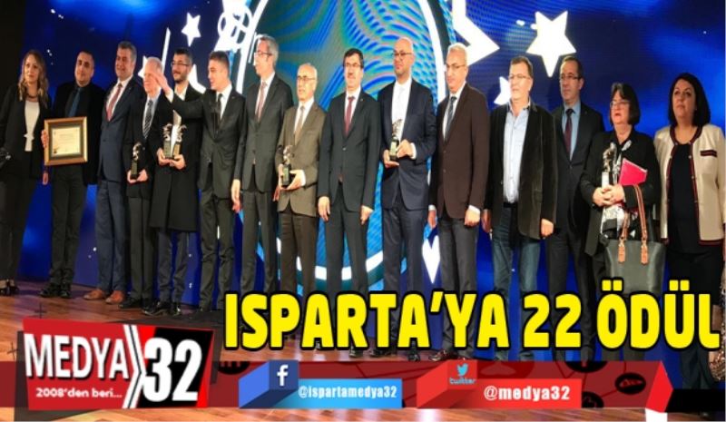 Isparta’ya 22 ödül