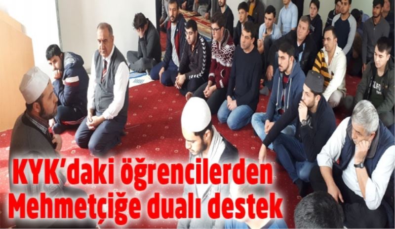 KYK’daki öğrencilerden Mehmetçiğe dualı destek