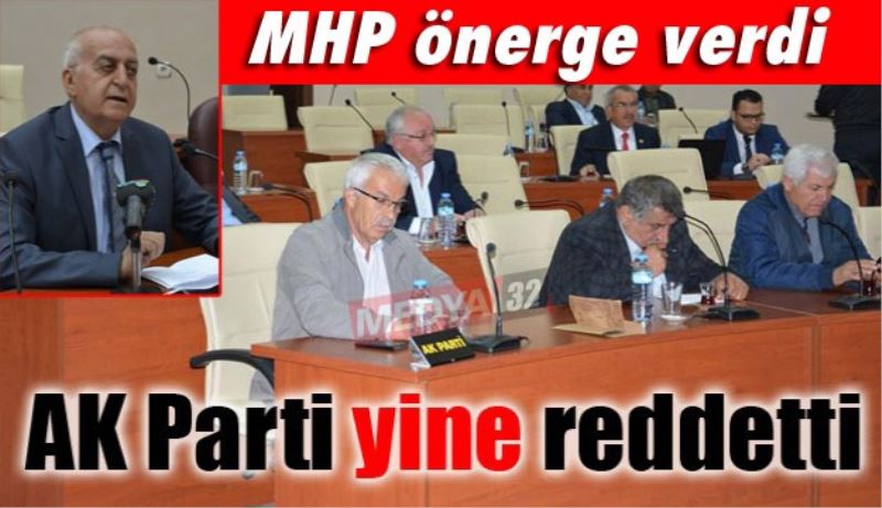 MHP’nin önergesi yine reddedildi