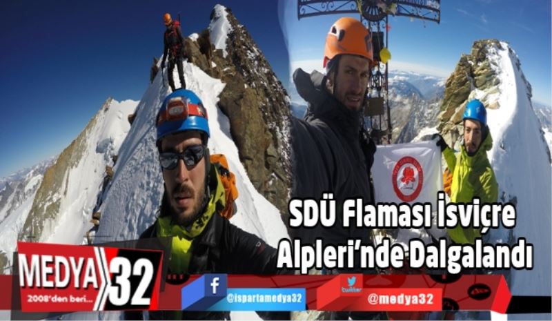 SDÜ Flaması İsviçre Alpleri