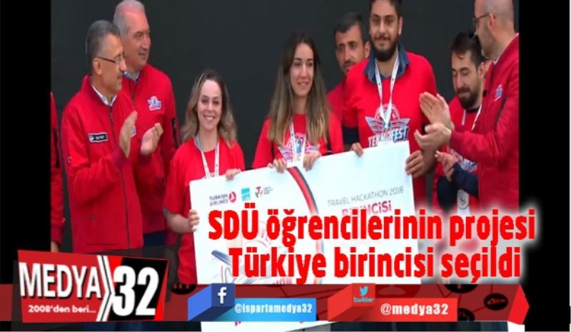 SDÜ öğrencilerinin projesi Türkiye birincisi seçildi