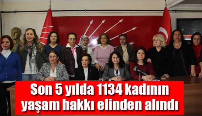 Son 5 yılda 1134 kadının yaşam hakkı elinden alındı 