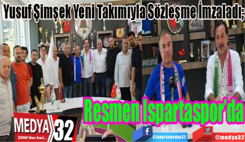 SON DAKİKA:
HABER
Yusuf Şimşek Yeni Takımıyla Sözleşme İmzaladı; 
Resmen Ispartaspor’da
