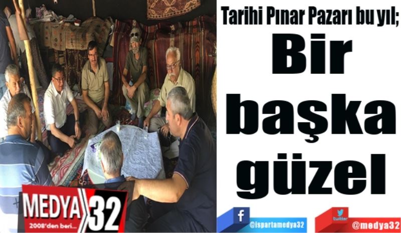 Tarihi Pınar Pazarı bu yıl; 
Bir 
başka 
güzel 
