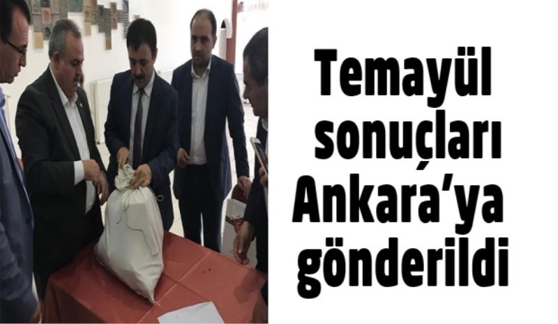 Temayül sonuçları Ankara