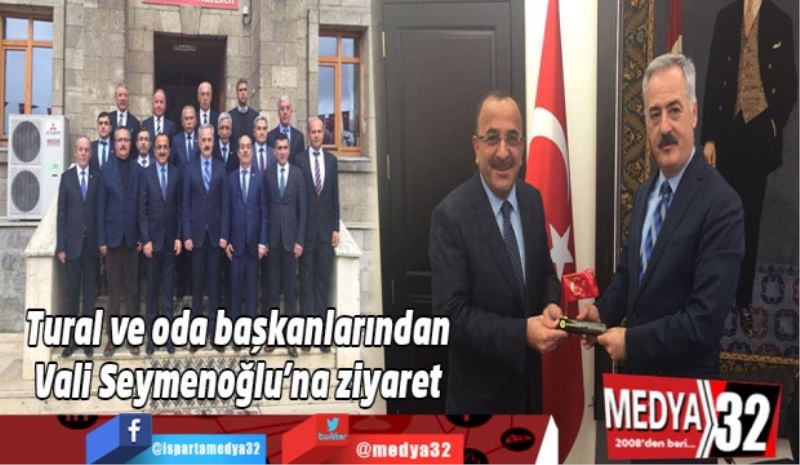 Tural ve kooperatif başkanlarından Vali Seymenoğlu’na ziyaret 