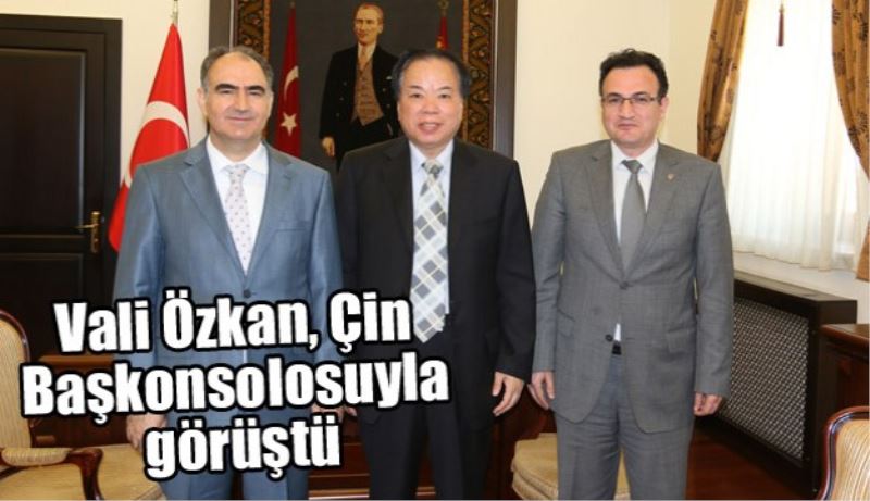 Vali Özkan, Çin Başkonsolosu ile görüştü 