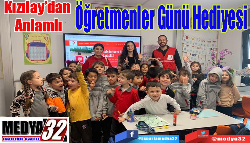 Kızılay’dan Anlamlı  Öğretmenler Günü Hediyesi