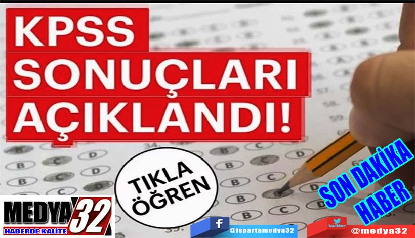 KPSS SONUÇLARI  AÇIKLANDI