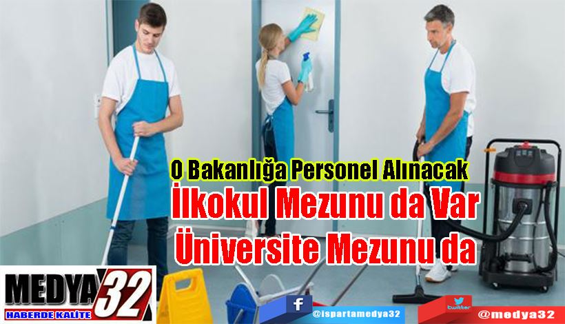 Sağlık Bakanlığına Personel Alınacak;  İlkokul Mezunu da Var Üniversite Mezunu da