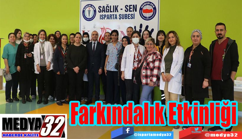 Sağlık – Sen Isparta Şubesi’nden Kadına Şiddete Hayır;  Farkındalık Etkinliği 