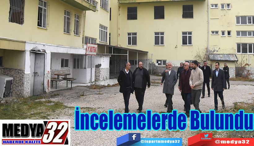 Belediye Başkanı Başdeğirmen Eski Huzurevi Binasında;  İncelemelerde Bulundu