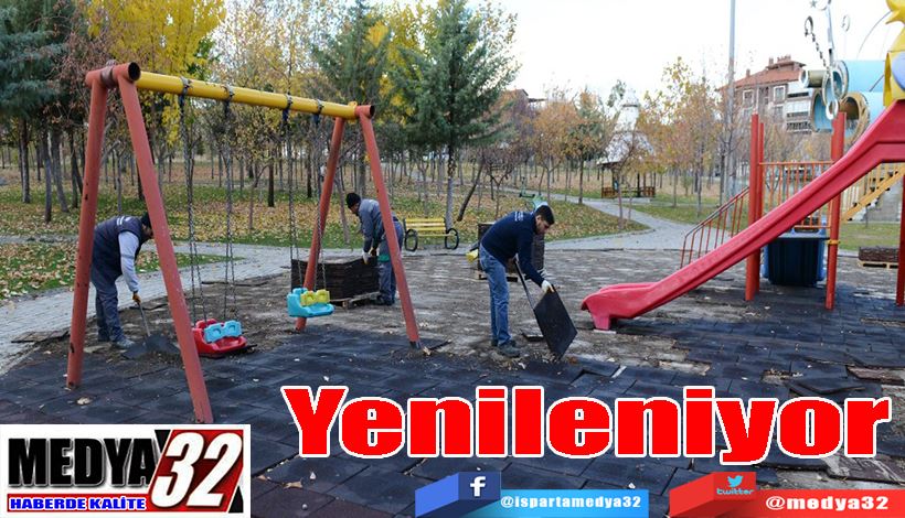 Oyun Park Alanları;  Yenileniyor