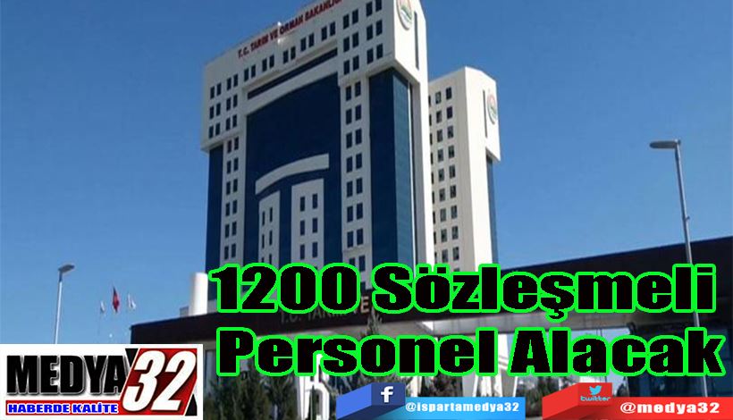 1200 Sözleşmeli  Personel Alacak