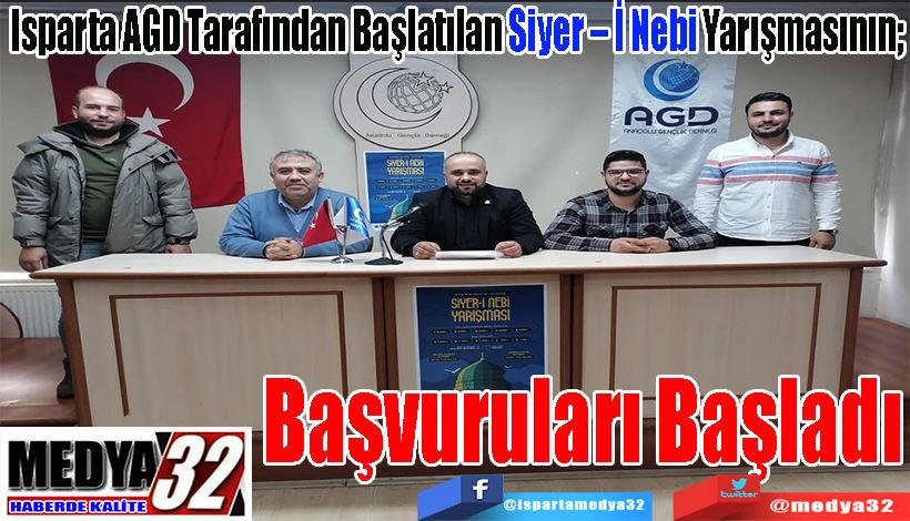 Isparta AGD Tarafından Başlatılan Siyer – İ Nebi Yarışmasının;  Başvuruları Başladı