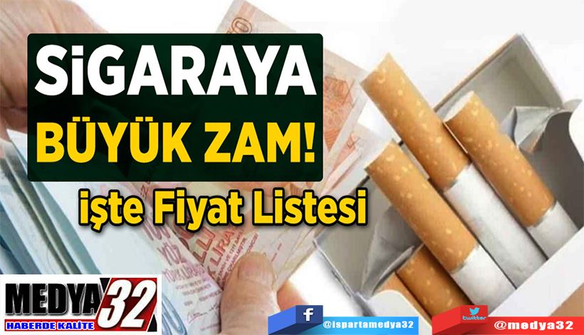 Sigara Fiyatlarına Bir;  Zam Daha Geldi! 