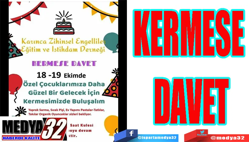 Karınca Zihinsel Engelliler Derneği’nin  Geleneksel Gıda Kermesi 18-19 Ekim’de 