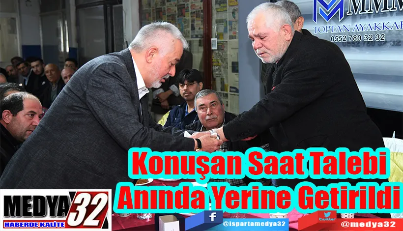 Konuşan Saat Talebi Anında Yerine Getirildi 