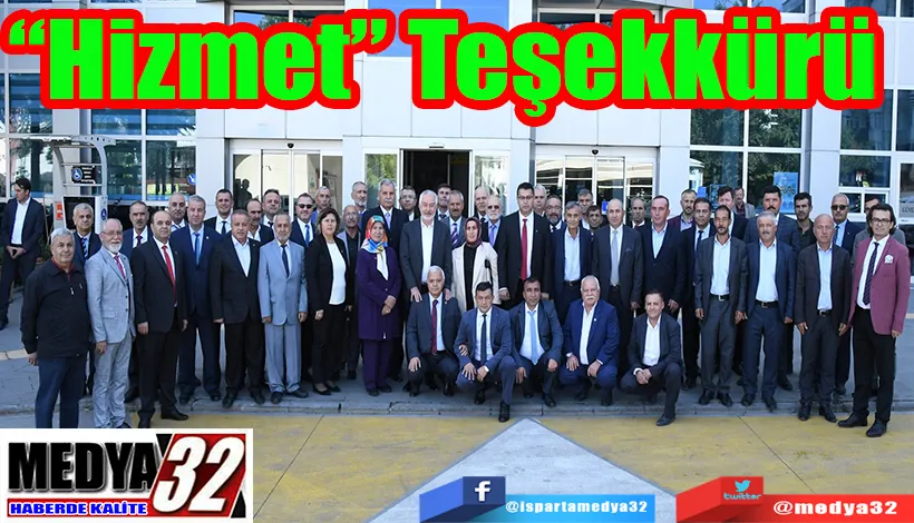 Belediye Başkanı Başdeğirmen’e;  “Hizmet” Teşekkürü