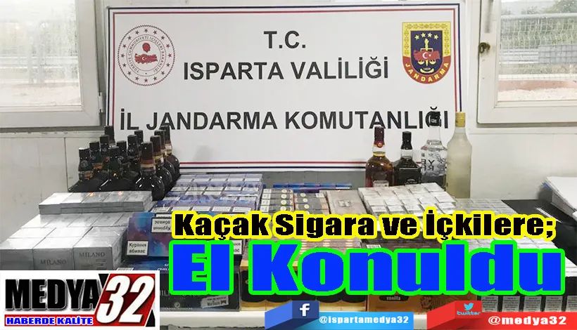  Kaçak Sigara ve İçkilere;  El Konuldu 