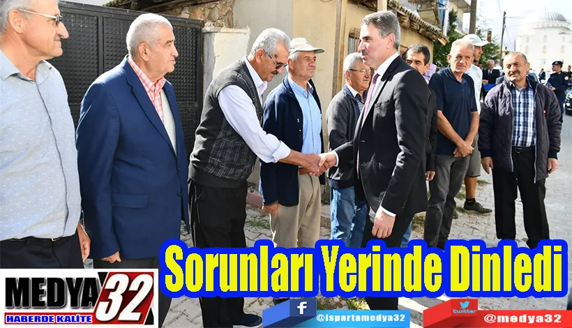 Vali Baruş Yenişarbademli İlçesini Ziyaret Etti;  Sorunları Yerinde Dinledi 