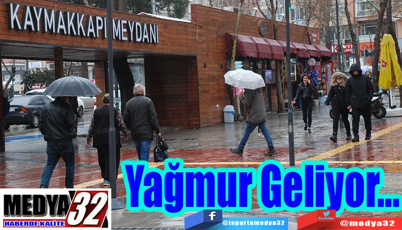 Isparta’ya Bugünden İtibaren Yağmur Bekleniyor Yağmur Geliyor…