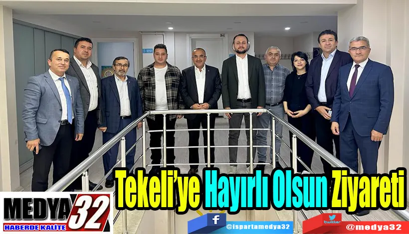 Başkan Tural Ve Oda Başkanlarından;  Tekeli’ye Hayırlı Olsun Ziyareti