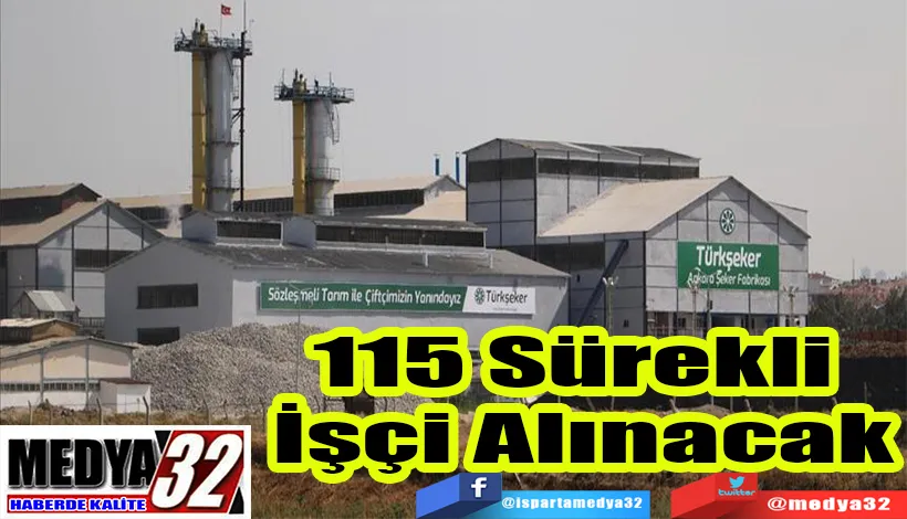 115 Sürekli  İşçi Alınacak