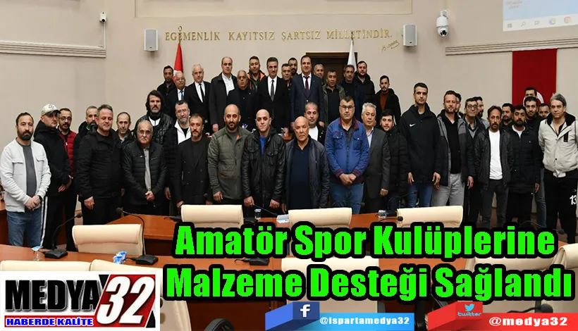 Amatör Spor Kulüplerine  Malzeme Desteği Sağlandı