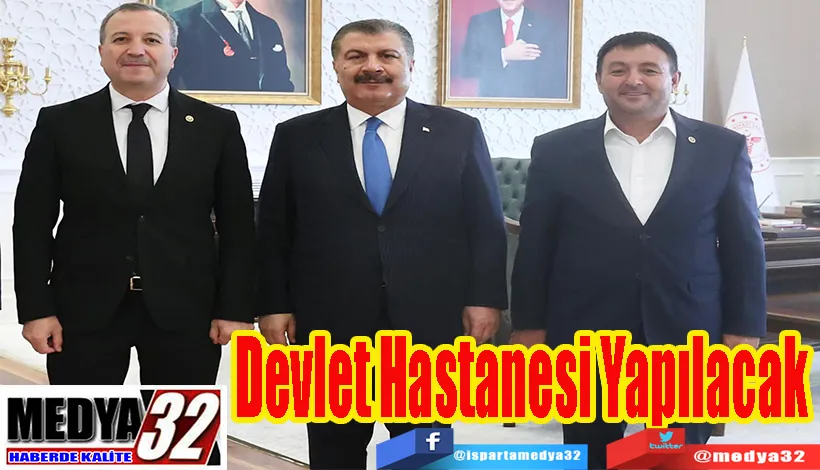 Aksu İlçesine  Devlet Hastanesi Yapılacak