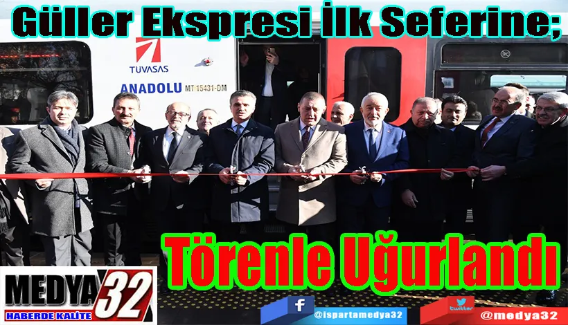 Güller Ekspresi İlk Seferine;  Törenle Uğurlandı