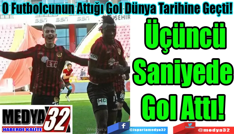 O Futbolcunun Attığı Gol Dünya Tarihine Geçti! Üçüncü Saniyede Gol Attı! 