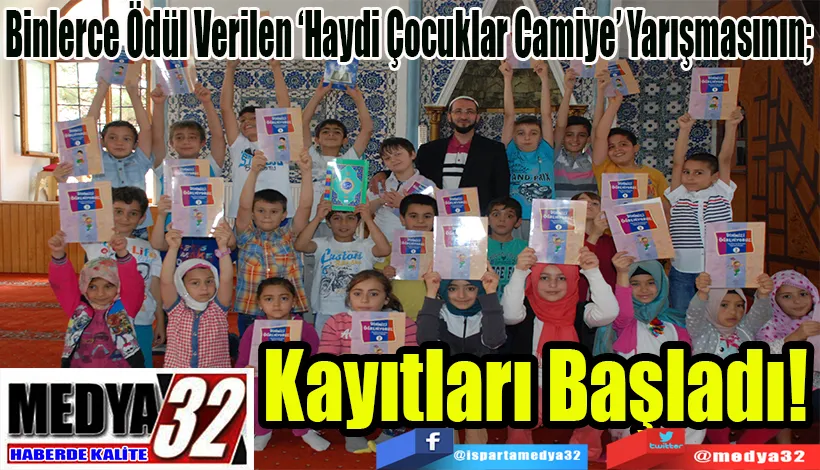 Binlerce Ödül Verilen ‘Haydi Çocuklar Camiye’ Yarışmasının;  Kayıtları  Başladı!