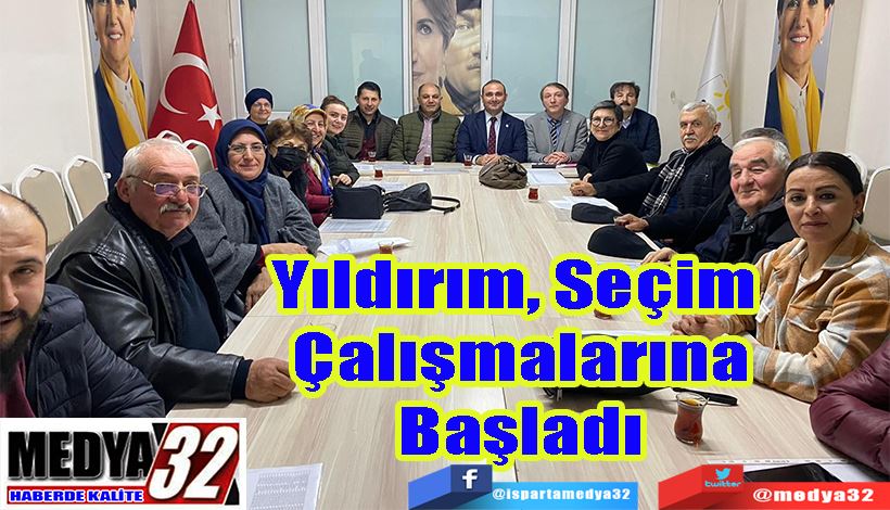 Partisinin Merkez İlçe Teşkilatına Ziyaret;  Yıldırım Seçim  Çalışmalarına Başladı